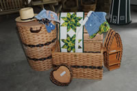hand woven baskets, Amish made